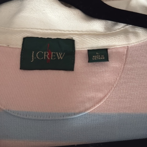 J crew men’s long sleeved rugby shirt size L - Picture 3 of 6